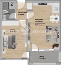 Продава  2-стаен град Пловдив , Тракия , 56 кв.м | 86602347 - изображение [4]
