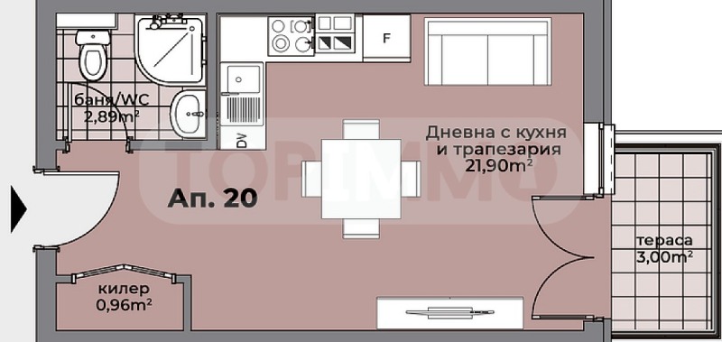 Продава  1-стаен град Варна , Погреби , 42 кв.м | 15789717 - изображение [5]