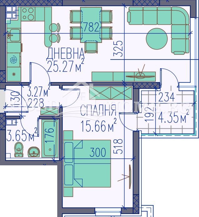 Na prodej  1 ložnice Plovdiv , Kamenica 2 , 71 m2 | 50806346 - obraz [3]