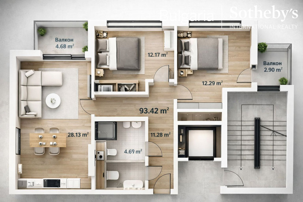 Продава 3-СТАЕН, гр. София, Център, снимка 11 - Апартаменти - 53996330