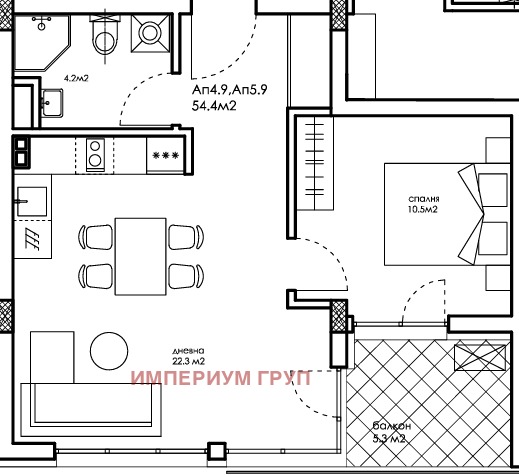 Продава  2-стаен град Варна , Възраждане 1 , 64 кв.м | 13918646