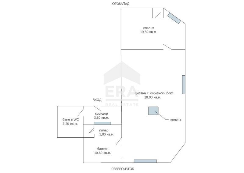 Продава 2-СТАЕН, гр. Варна, Лятно кино Тракия, снимка 15 - Апартаменти - 54291449