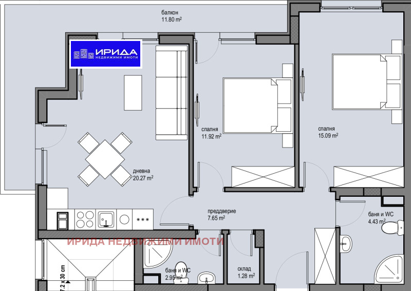 Продава 3-СТАЕН, гр. София, Красна поляна 2, снимка 1 - Aпартаменти - 48410845