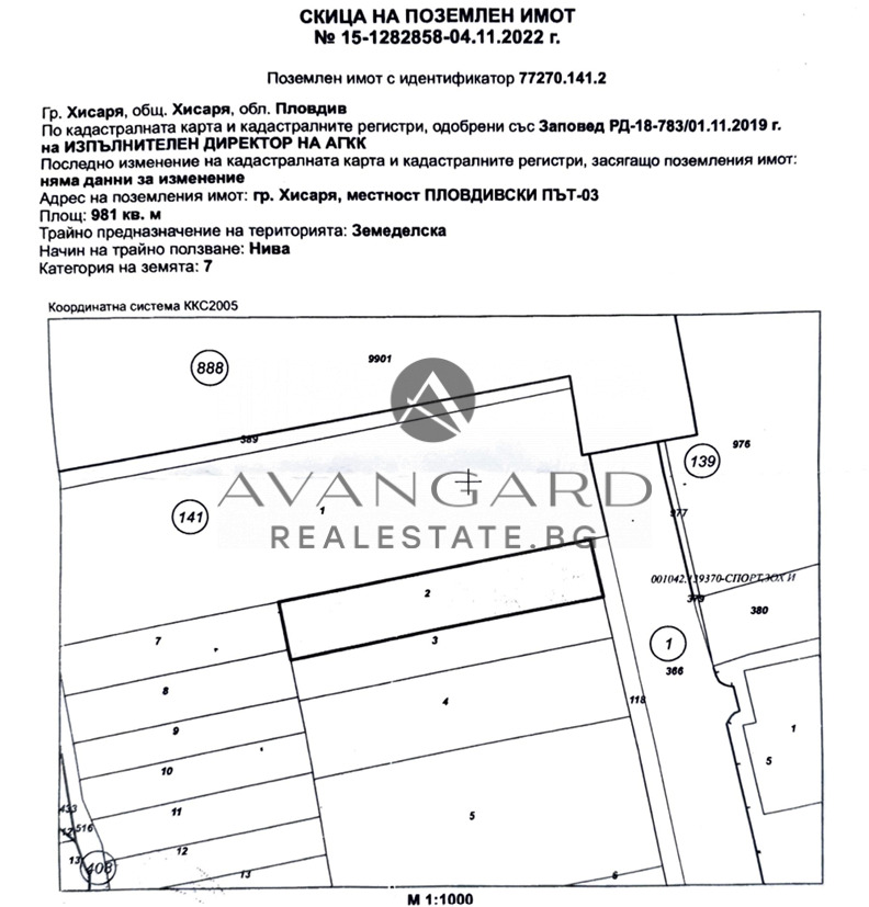 Продава ПАРЦЕЛ, гр. Хисаря, област Пловдив, снимка 2 - Парцели - 48587573