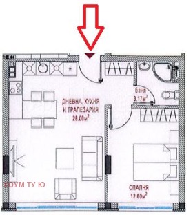 1 slaapkamer Ljulin 4, Sofia 11