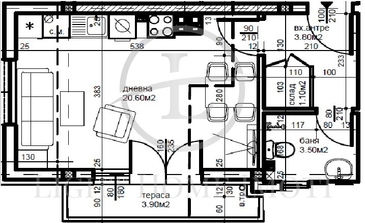 Продава 1-СТАЕН, гр. Пловдив, Прослав, снимка 4 - Апартаменти - 56267736