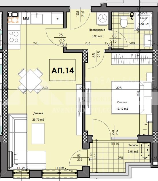 Zu verkaufen  1 Schlafzimmer Plowdiw , Gagarin , 69 qm | 62700068