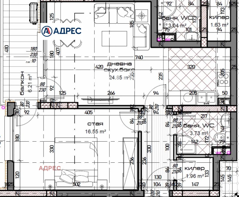 De vânzare  1 dormitor Varna , Mladost 1 , 78 mp | 37343404