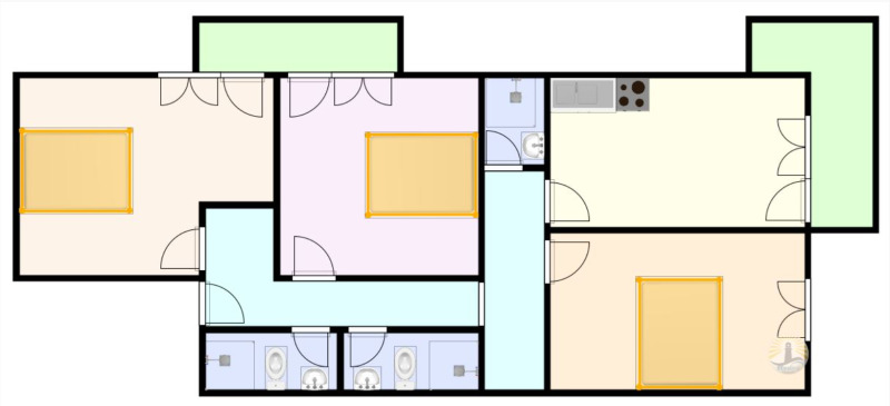 Till salu  Hus Golv region Burgas , Pomorie , 127 kvm | 17218247