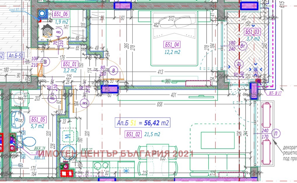 Продава 2-СТАЕН, гр. София, Малинова долина, снимка 2 - Апартаменти - 53259699