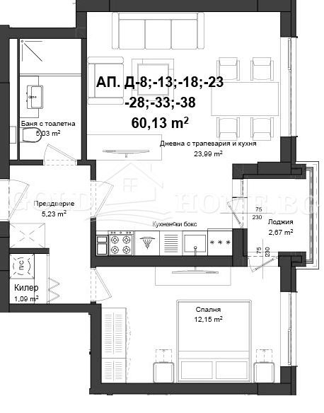 Продава 2-СТАЕН, гр. Пловдив, Гагарин, снимка 6 - Апартаменти - 54464417