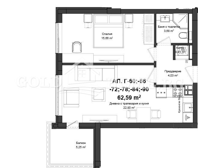 Продава 2-СТАЕН, гр. Пловдив, Гагарин, снимка 13 - Апартаменти - 54464417