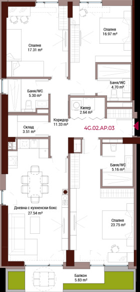 3 bedroom Lozenets, Sofia 2