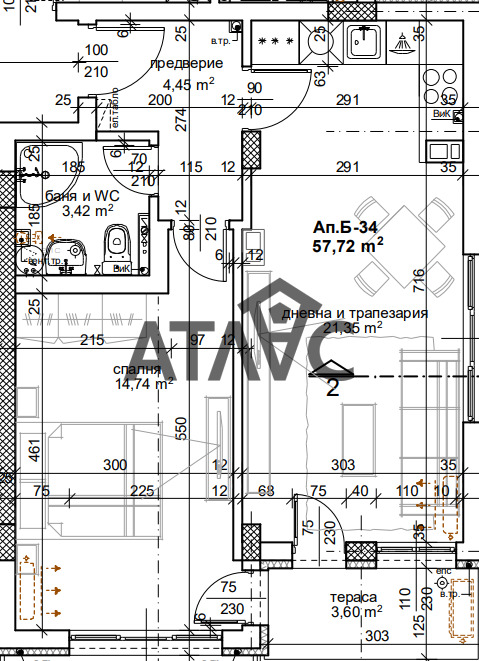 Продава  2-стаен, град Пловдив, Тракия • 99 624 EUR • ID 18521113 — holmes.bg - [1] 