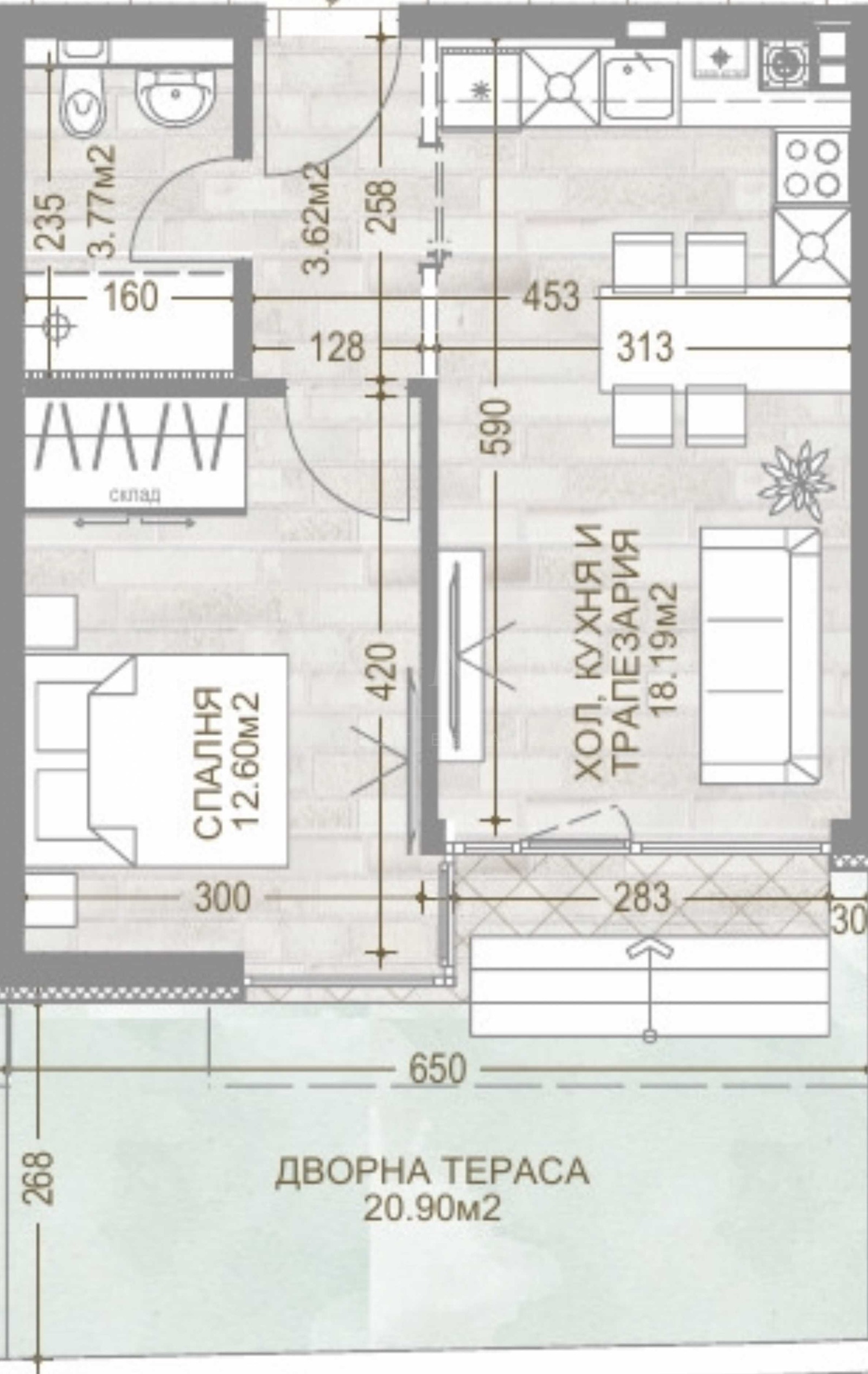 Продава 2-СТАЕН, гр. София, Манастирски ливади, снимка 3 - Апартаменти - 55276210