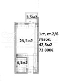 Продава 1-СТАЕН, гр. София, Малинова долина, снимка 2
