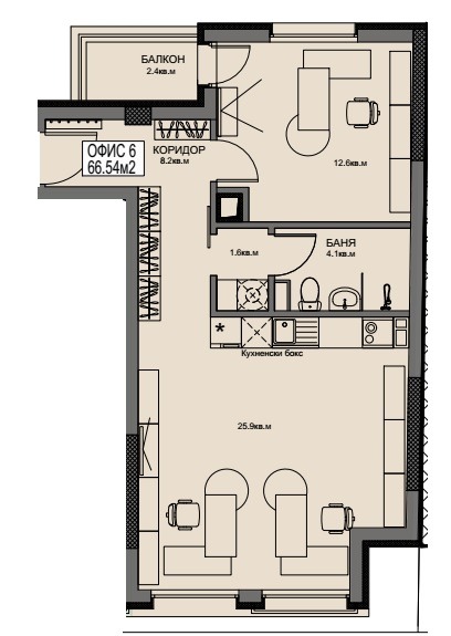 Продава  Офис град София , Бъкстон , 94 кв.м | 82203940 - изображение [4]