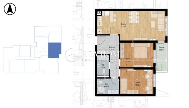 En venta  2 dormitorios Sofia , Mladost 4 , 104 metros cuadrados | 87461691 - imagen [5]