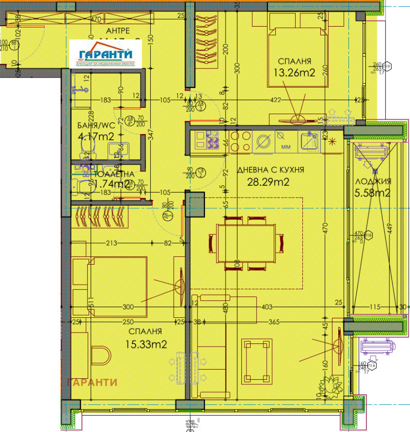 Продава  3-стаен град Пловдив , Тракия , 117 кв.м | 40584686 - изображение [2]