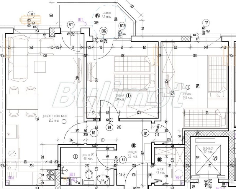 Продава 3-СТАЕН, гр. Варна, Трошево, снимка 2 - Апартаменти - 52636115