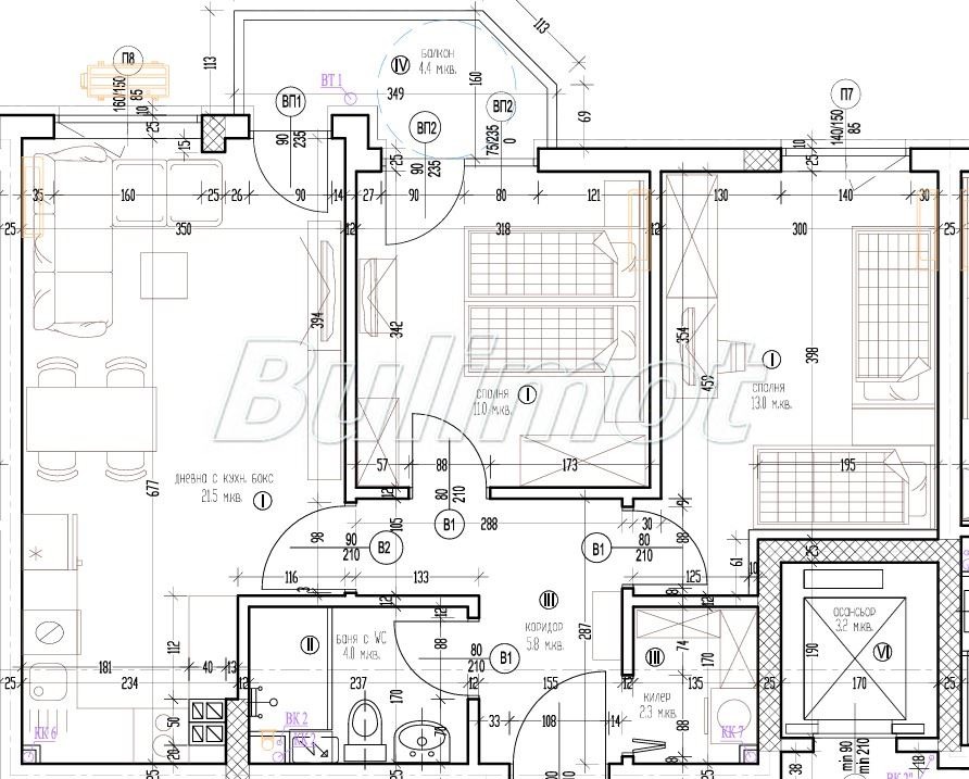 Продава 3-СТАЕН, гр. Варна, Трошево, снимка 2 - Апартаменти - 52636115