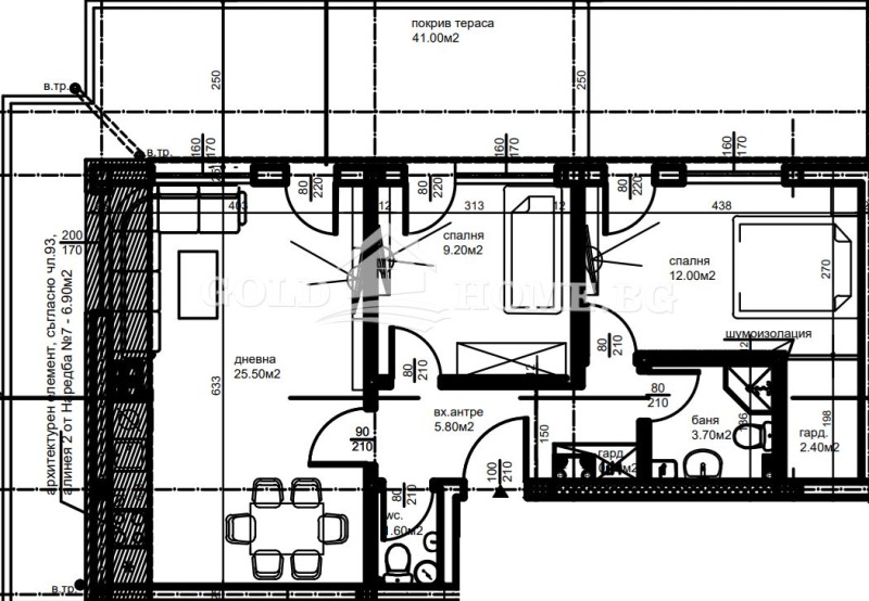 Till salu  2 sovrum Plovdiv , Jujen , 108 kvm | 89932221 - bild [3]