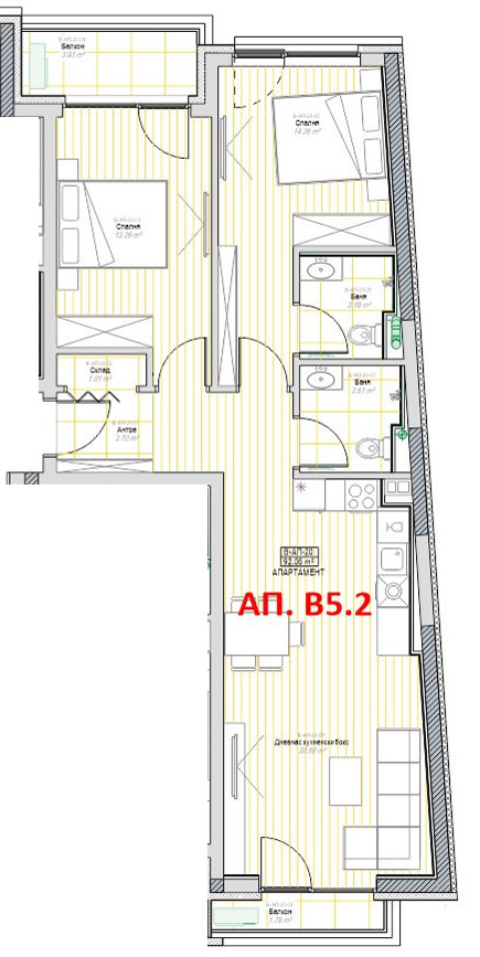 Продава  3-стаен град София , Модерно предградие , 122 кв.м | 32106725 - изображение [2]
