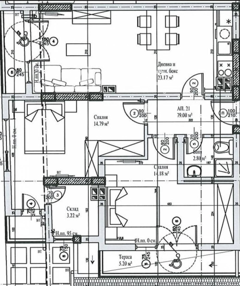 Продава 3-СТАЕН, гр. София, Манастирски ливади, снимка 4 - Апартаменти - 52827139