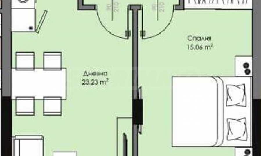 Продава 2-СТАЕН, гр. Бургас, Славейков, снимка 2 - Апартаменти - 48814709