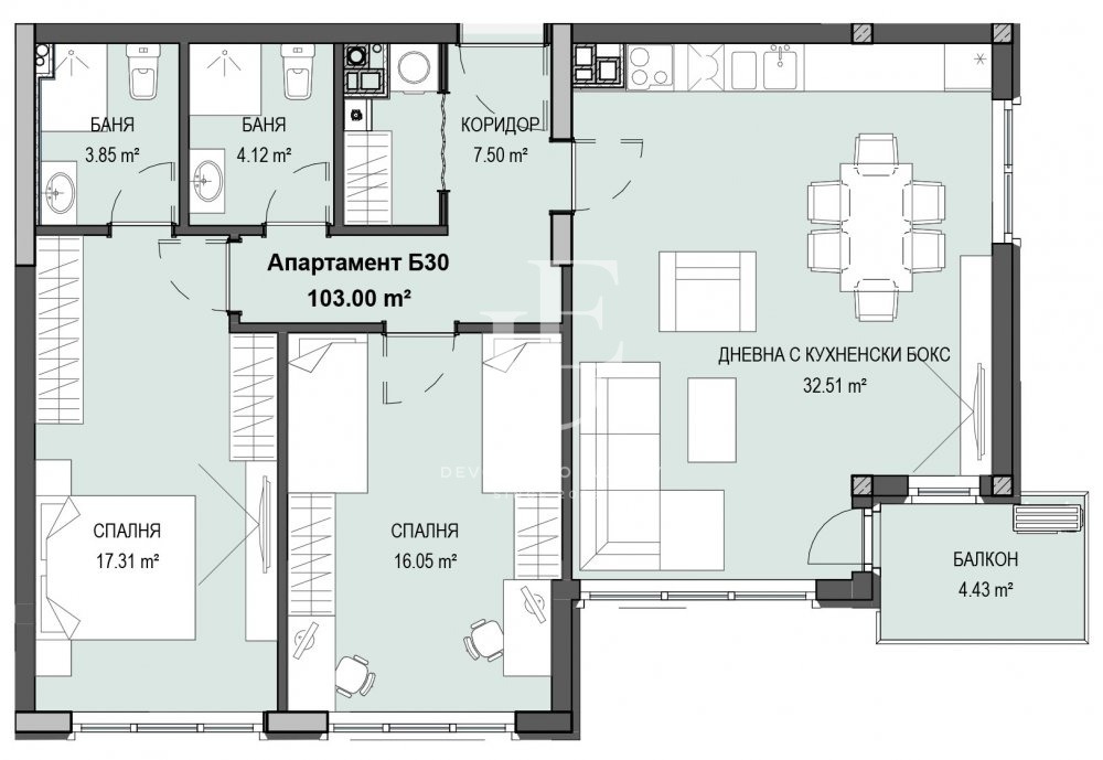 Продава 3-СТАЕН, гр. София, Кръстова вада, снимка 16 - Апартаменти - 55642778