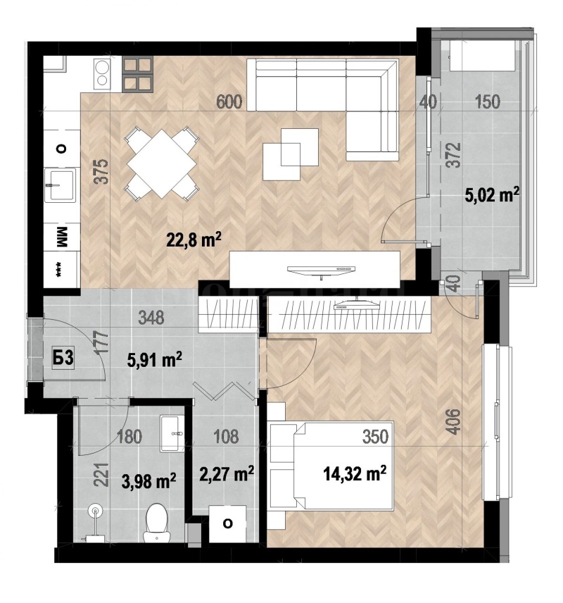 Продава 2-СТАЕН, гр. София, Кръстова вада, снимка 2 - Апартаменти - 52483022