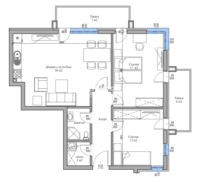 In vendita  2 camere da letto Plovdiv , Hristo Smirnenski , 108 mq | 75688992 - Immagine [2]