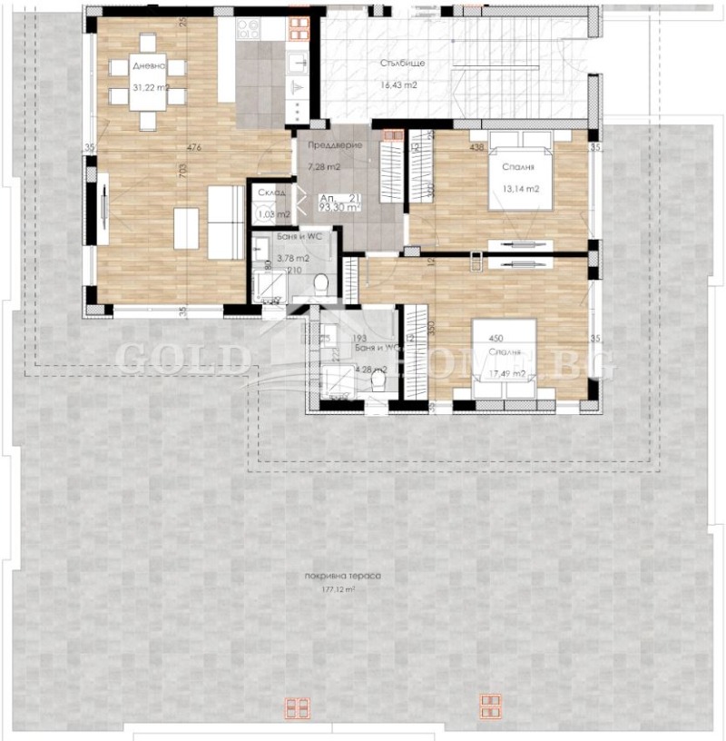 Продаја  2 спаваће собе Пловдив , Остромила , 296 м2 | 77345762