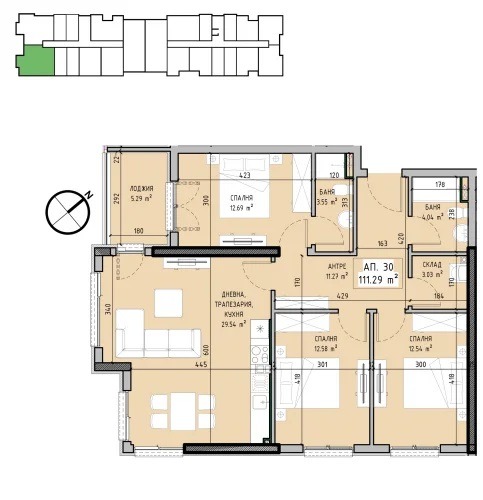 Zu verkaufen  3 Schlafzimmer Sofia , Malinowa dolina , 130 qm | 56108027 - Bild [3]