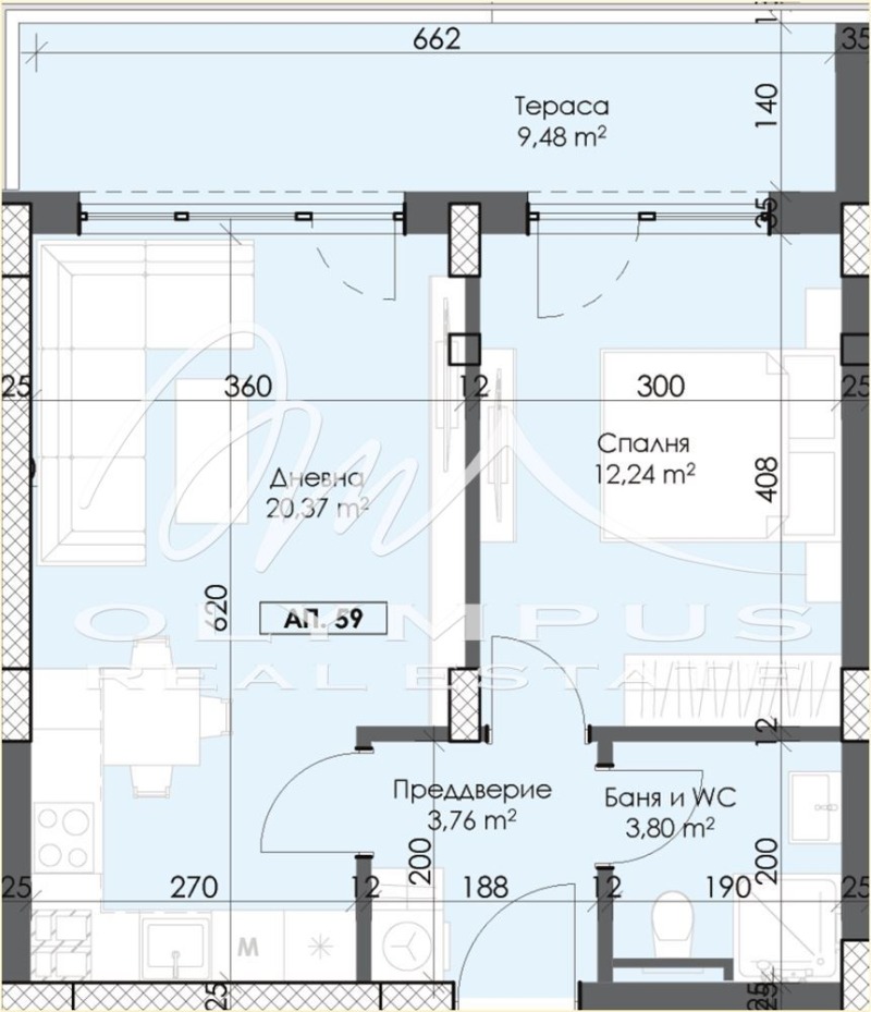 Till salu  1 sovrum Plovdiv , Trakija , 71 kvm | 48370975 - bild [2]