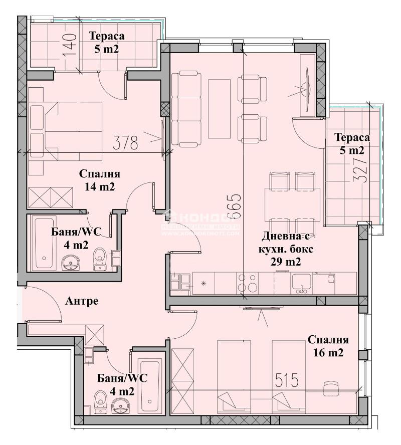 Продается  2 спальни Пловдив , Въстанически , 115 кв.м | 86061251 - изображение [2]