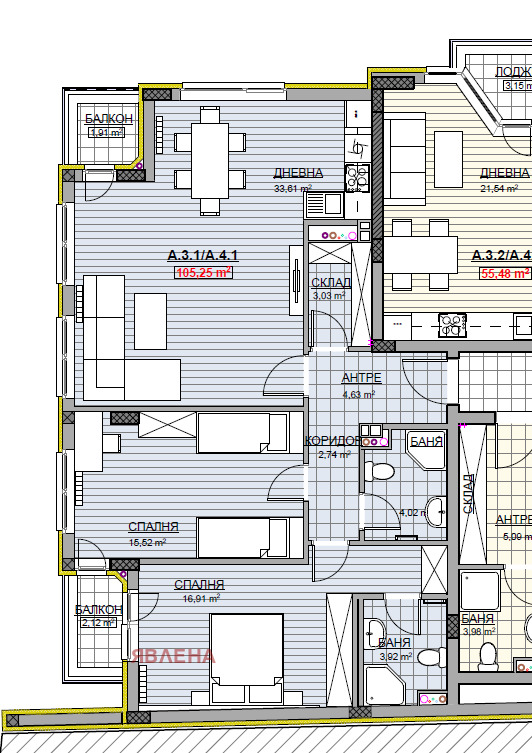 Продава 3-СТАЕН, гр. София, Красно село, снимка 10 - Апартаменти - 52720451