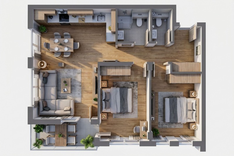 Продава 3-СТАЕН, гр. Пловдив, Кършияка, снимка 3 - Апартаменти - 53133977