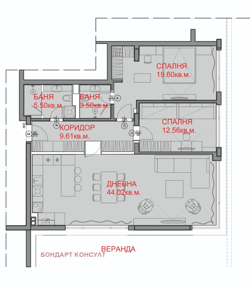Продава 3-СТАЕН, гр. София, Бояна, снимка 2 - Апартаменти - 52628548