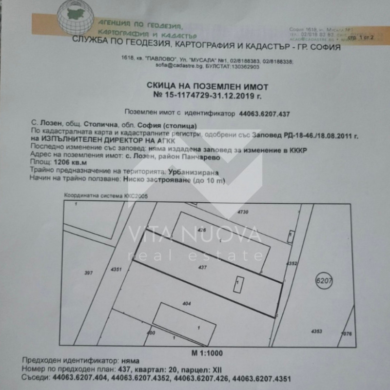 In vendita  Complotto Sofia , Lozen , 1206 mq | 99503115 - Immagine [2]