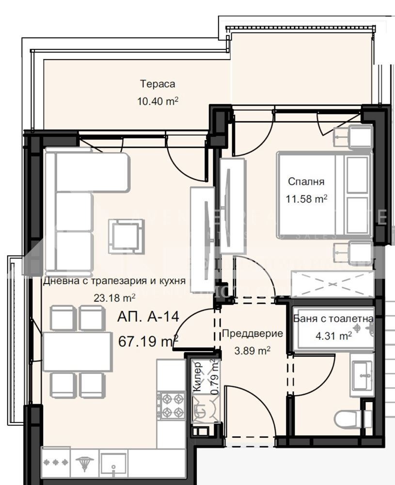 Продава 2-СТАЕН, гр. Пловдив, Остромила, снимка 2 - Апартаменти - 53819777
