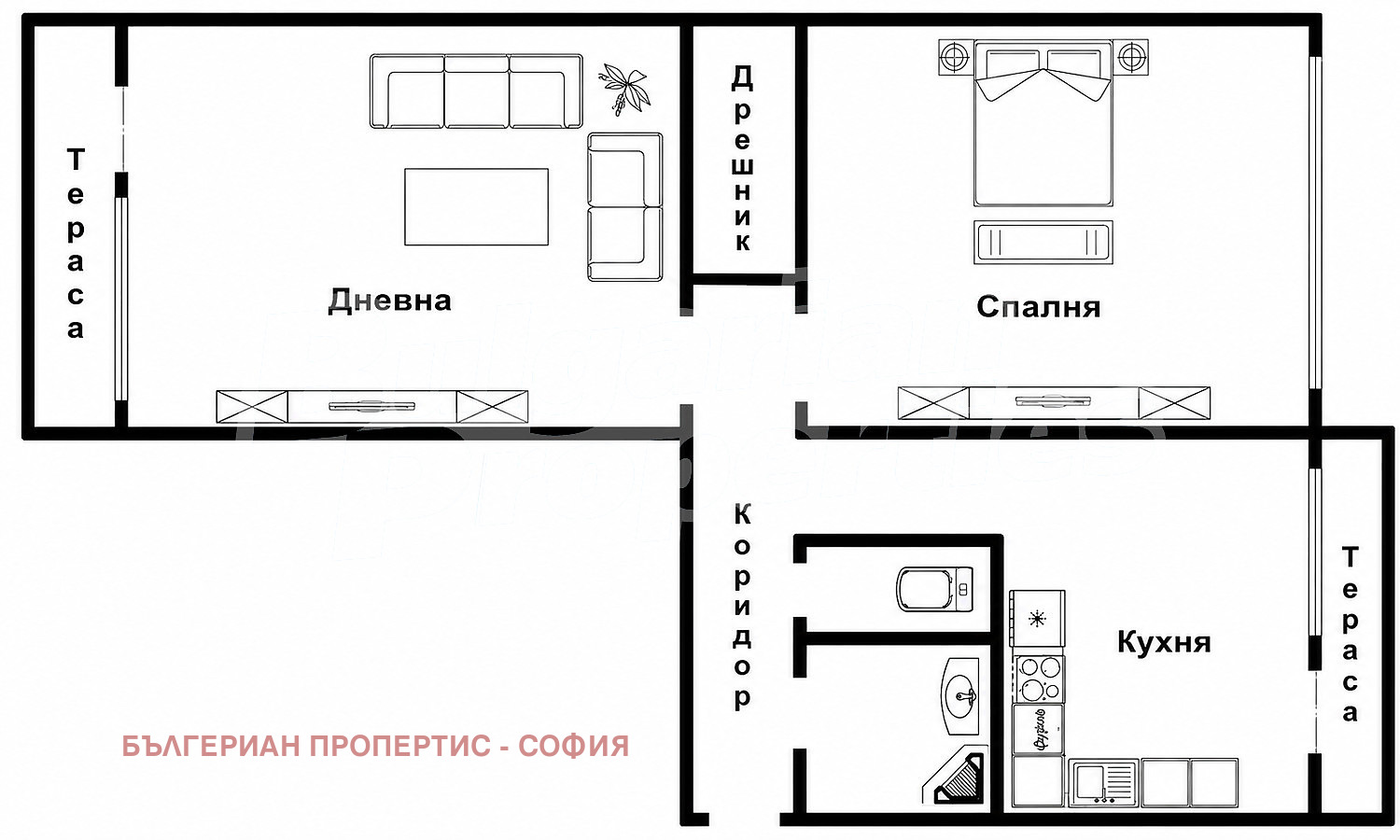 Продава 2-СТАЕН, гр. София, Борово, снимка 4 - Апартаменти - 55447785