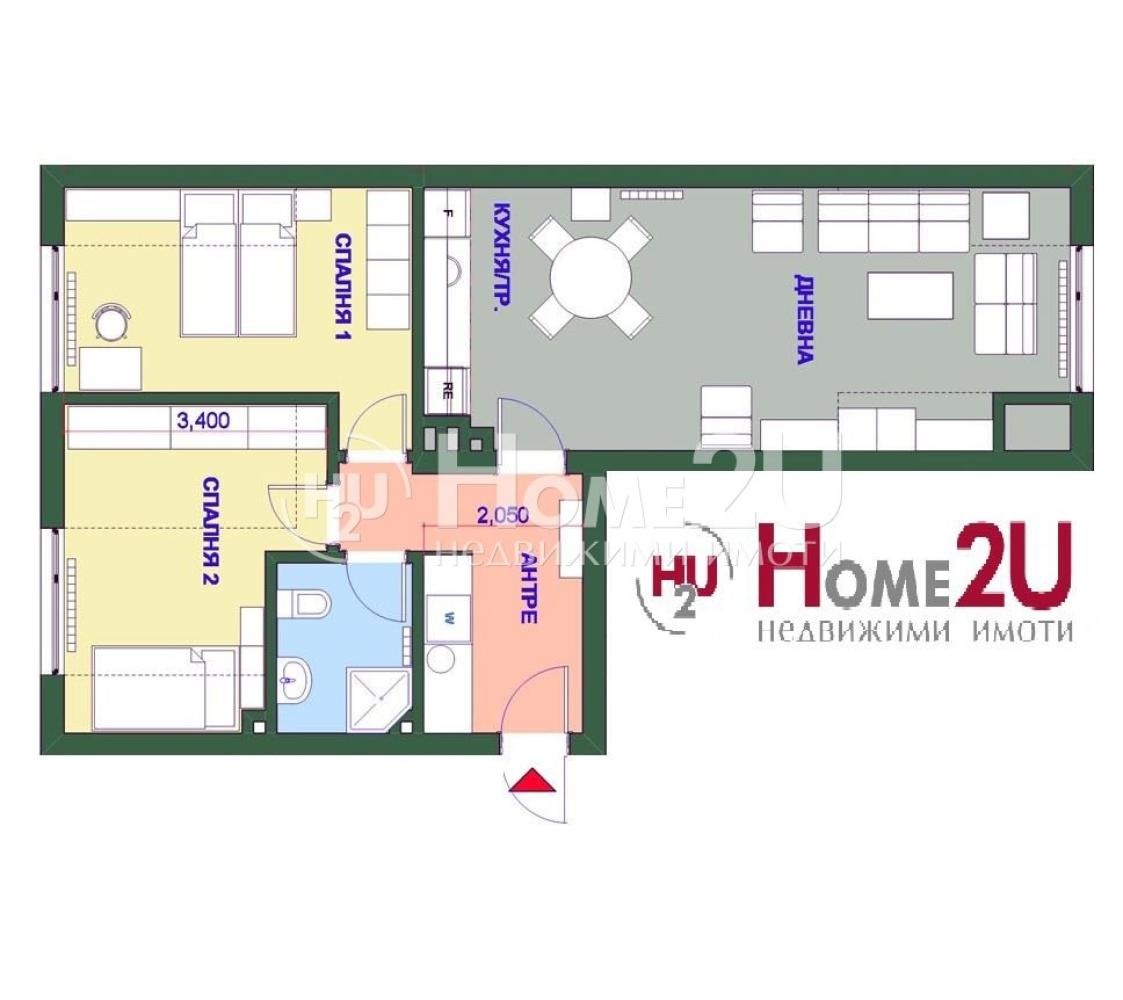 Продава 3-СТАЕН, гр. София, Борово, снимка 11 - Апартаменти - 56021528