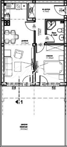 Продава  2-стаен град Пловдив , Южен , 60 кв.м | 82265155 - изображение [2]