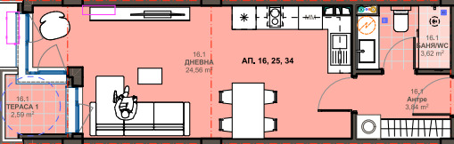 Продава 1-СТАЕН, гр. Поморие, област Бургас, снимка 2 - Апартаменти - 54166231