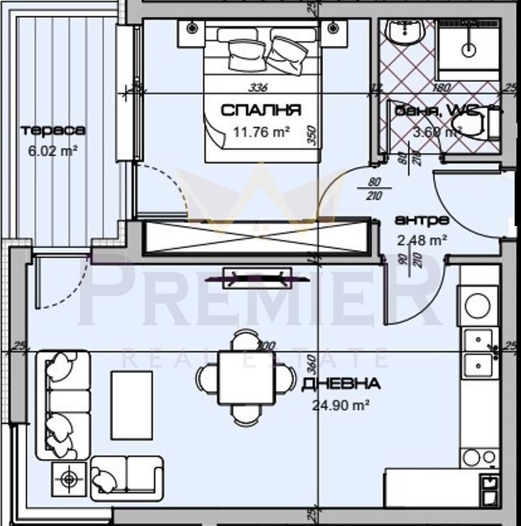 Продается  1 спальня Варна , Владислав Варненчик 2 , 70 кв.м | 28802981
