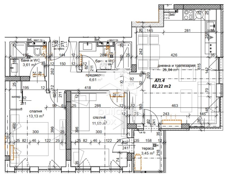 Продава 3-СТАЕН, гр. Пловдив, Пещерско шосе, снимка 11 - Aпартаменти - 48587193