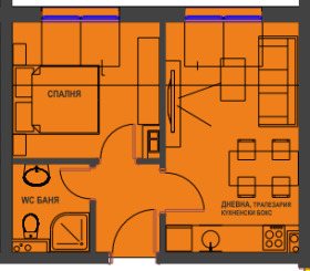 1 Schlafzimmer Bratja Miladinowi, Burgas 1