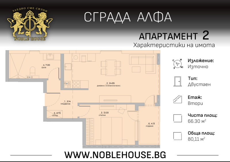 Na prodej  1 ložnice Sofia , Malinova dolina , 80 m2 | 15836170 - obraz [9]