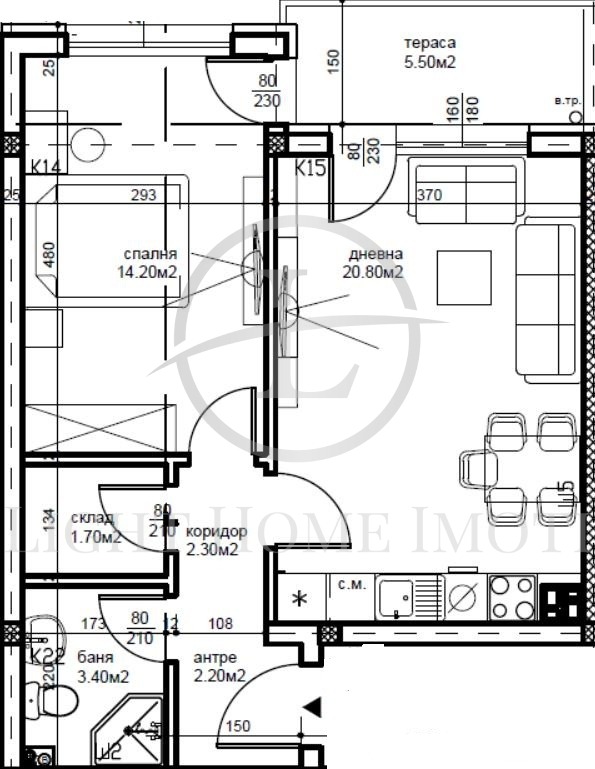Zu verkaufen  1 Schlafzimmer Plowdiw , Belomorski , 67 qm | 76525977 - Bild [3]